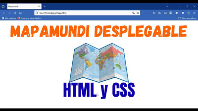 Cómo hacer un mapamundi desplegable en HTML y CSS - Web development