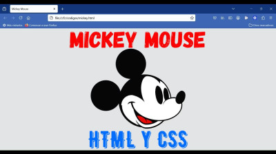 Cómo dibujar a MICKEY MOUSE en HTML y CSS - Web development